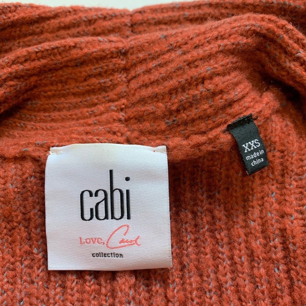 Cabi Rosewood oversized wrap front cardigan style #3162 - XXS - Picture 7 of 8